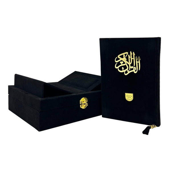 Holy Quran Colour Coded with Velvet binding & Rehal box
