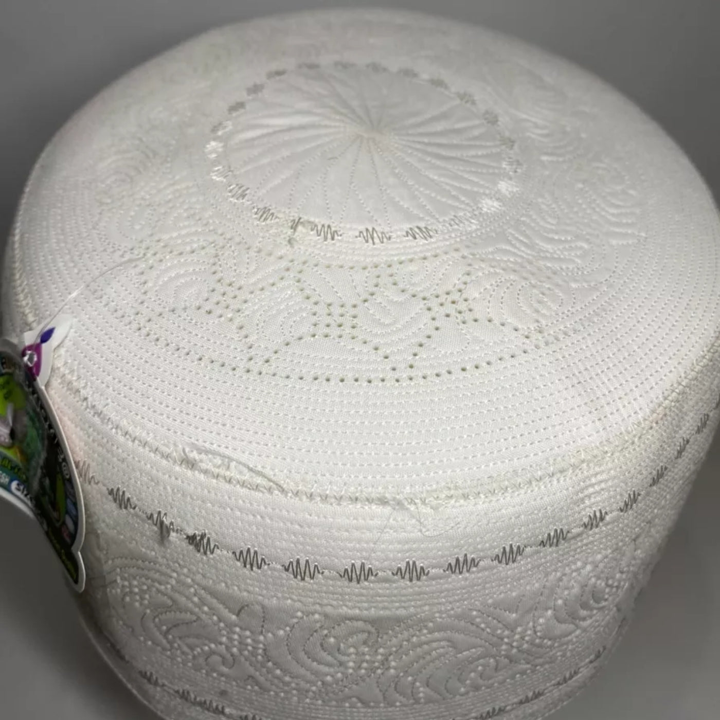 Handcrafted Bangladeshi Farooque Sada Cap for Men