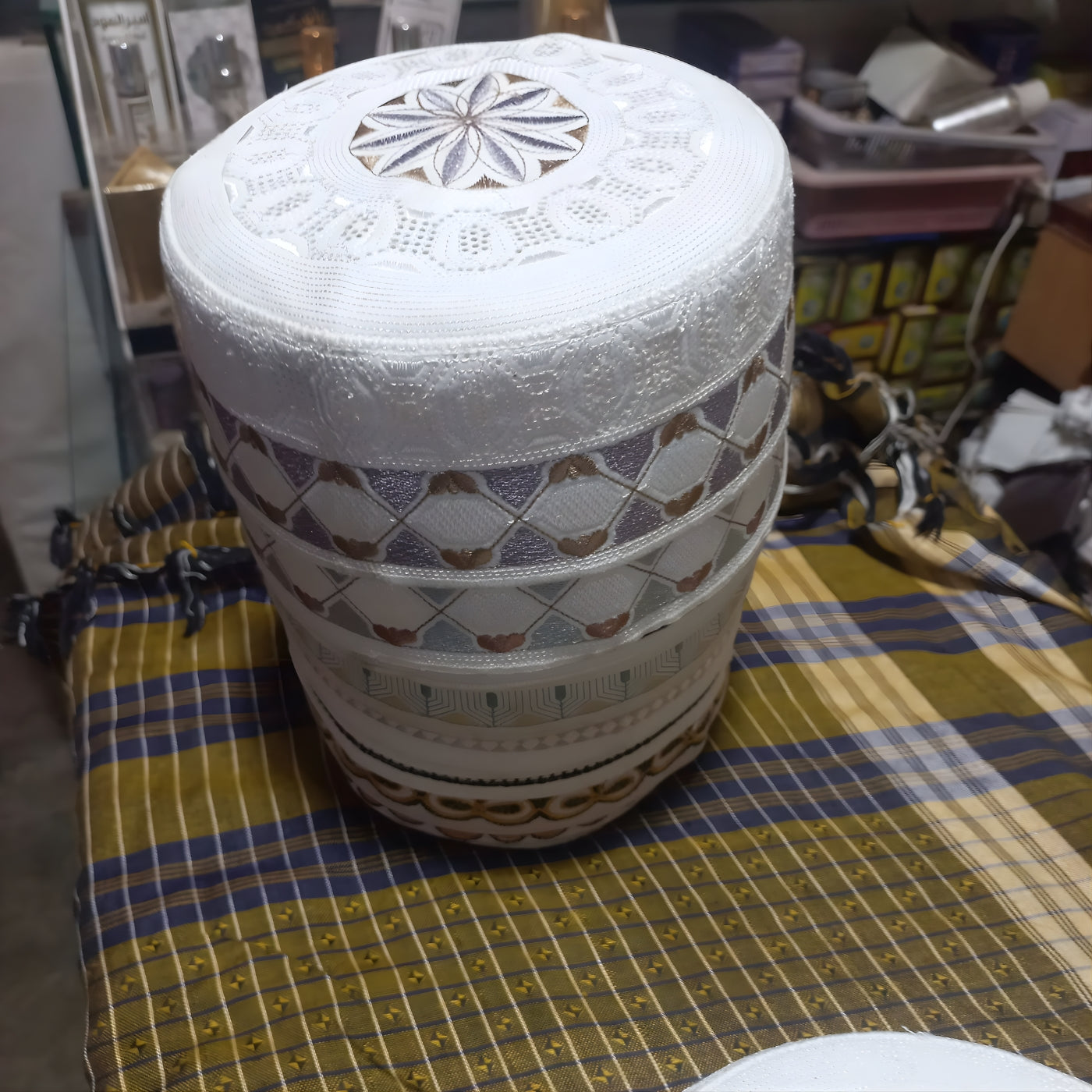 Handcrafted Bangladeshi Farooque Design Cap for Men