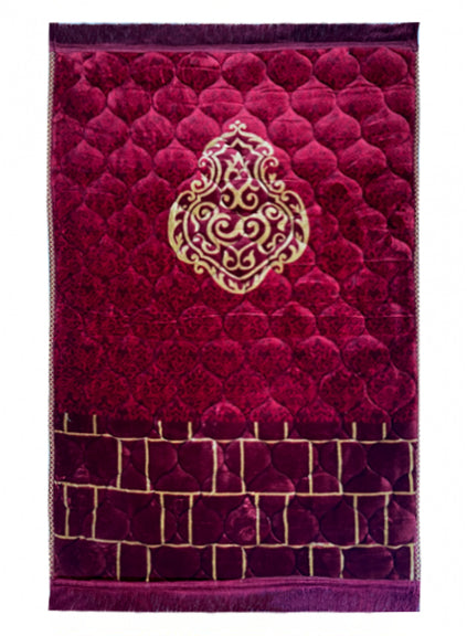 Thick Velvet Printed Janamaz Prayer Mat