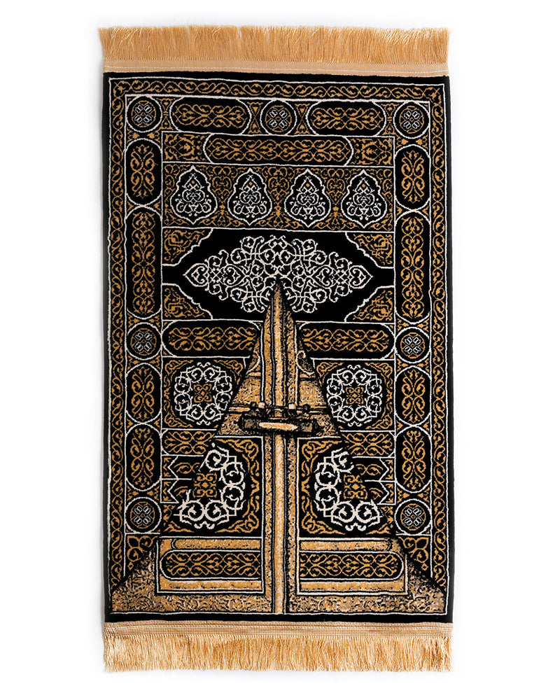 Kaaba Door Prayer Mat - Misk Collection By Mada Carpet, Crafted in Madina