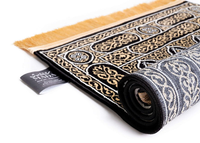 Kaaba Door Prayer Mat - Misk Collection By Mada Carpet, Crafted in Madina