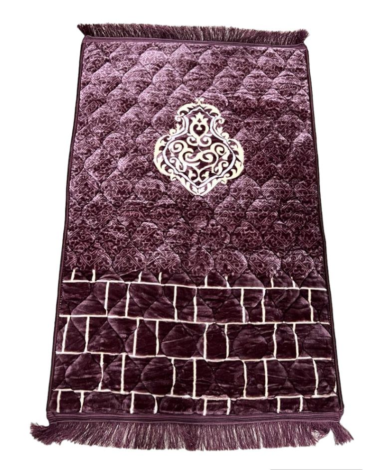 Thick Velvet Printed Janamaz Prayer Mat