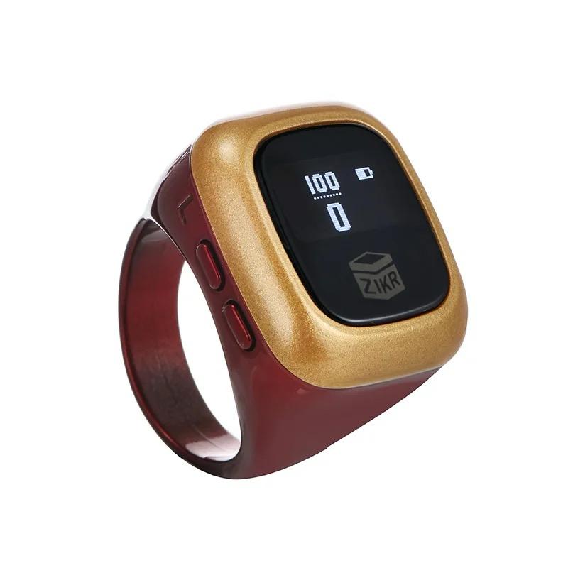 Multifunction OLED Zikr Ring | Tally Counter With Date Time Vibrate Remind Prayer
