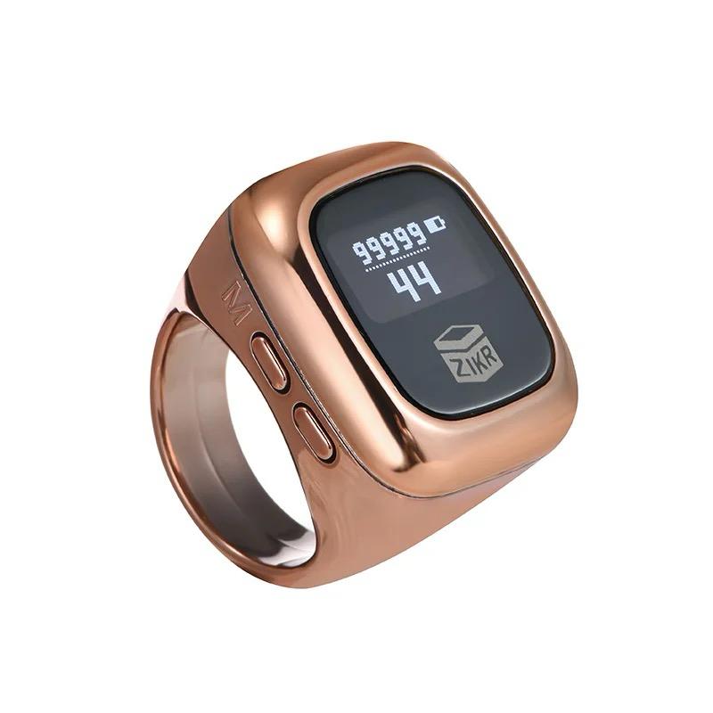 Multifunction OLED Zikr Ring | Tally Counter With Date Time Vibrate Remind Prayer