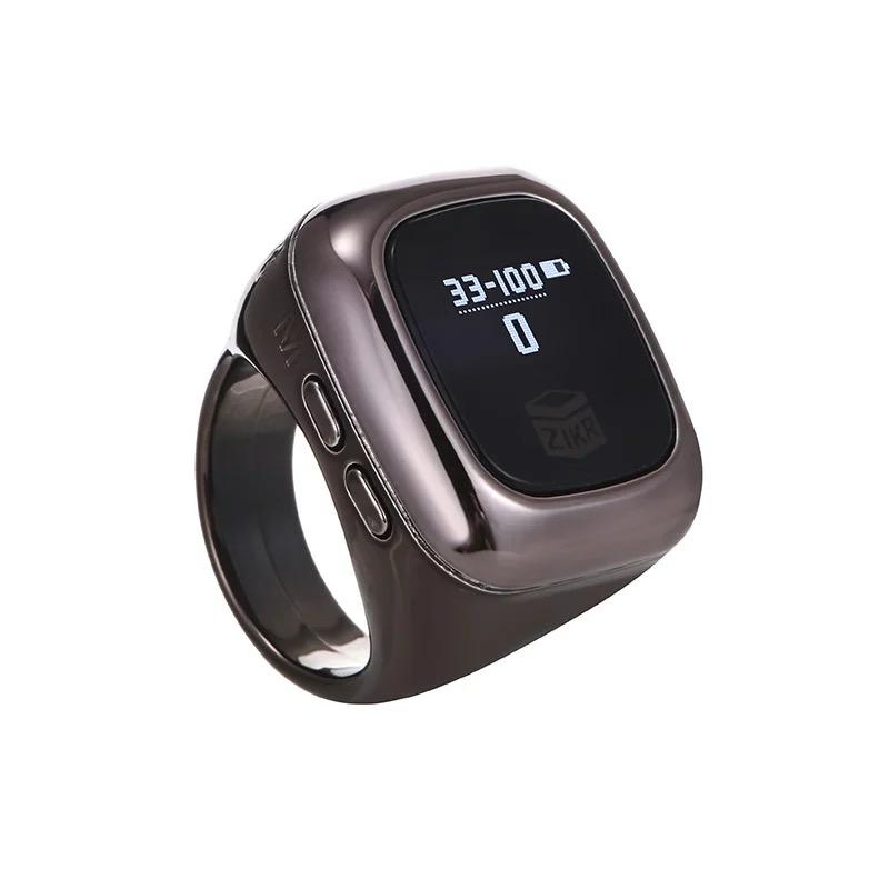 Multifunction OLED Zikr Ring | Tally Counter With Date Time Vibrate Remind Prayer