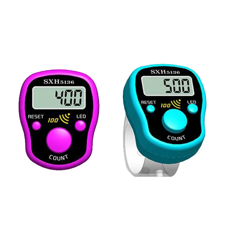 Finger Ring Tally Counter Tasbeeh | Led & Buzz Sound