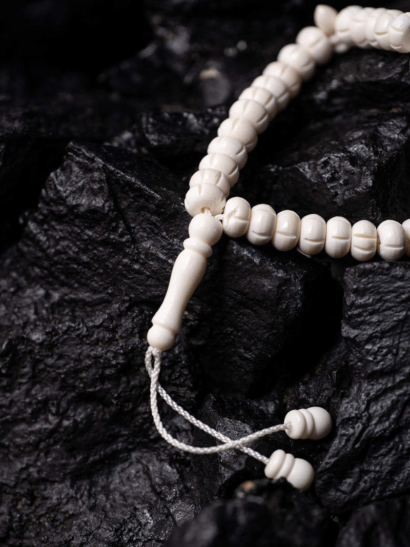 Camel Bone Tasbih (33 beads Cut Shape)