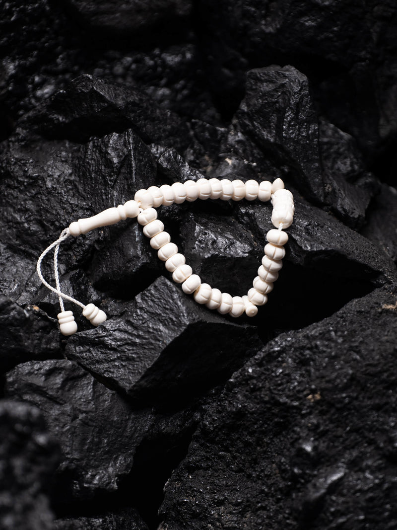 Camel Bone Tasbih (33 beads Cut Shape)